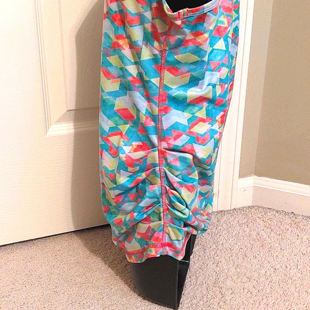 Karma Racerback Tank Top with Ruched Sides - Picture 5 of 7